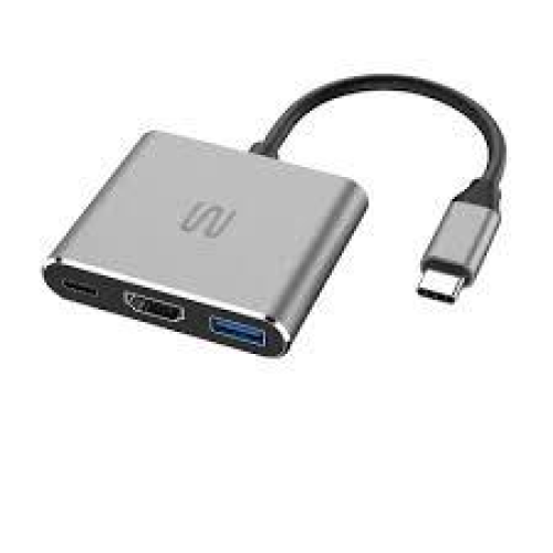 ADAPTADOR 3 EM 1 SAIDAS USB 3.0 HDMI TC - UNI