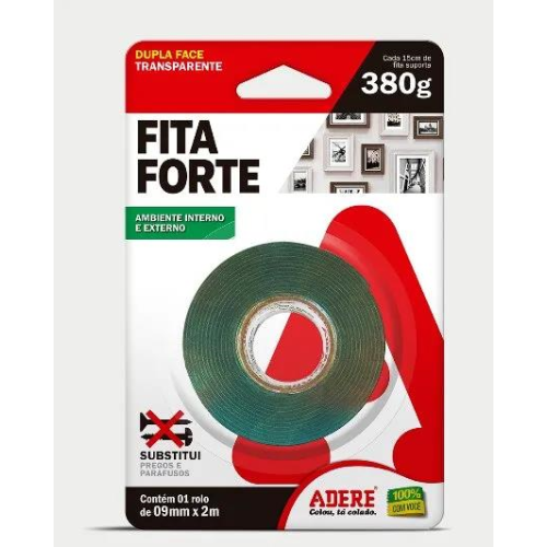 FITA DUPLA FACE ACRILICA 9M X 02M - UNI