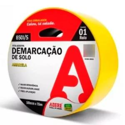 FITA DEMARCACAO SOLO VERME 50X15 - UNI