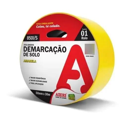 FITA DEMARCACAO SOLO AMARE 50X15 - UNI