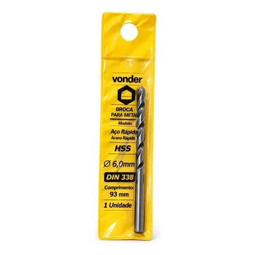 BROCA P/METAL 6MM VONDER - UNI