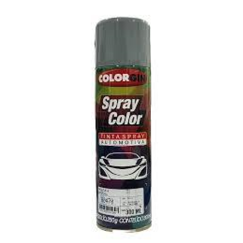 Spray Automotivo Cinza Placa 80470 300ml Colorgin Sherwin-Williams - Tinta Spray com Acabamento Brilhante e Secagem Rápida