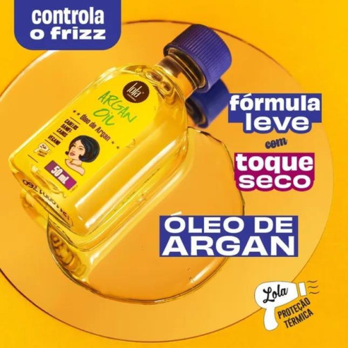 OLEO CAPILAR ARGAN OIL 50ML LOLA COSMETICS - UNI