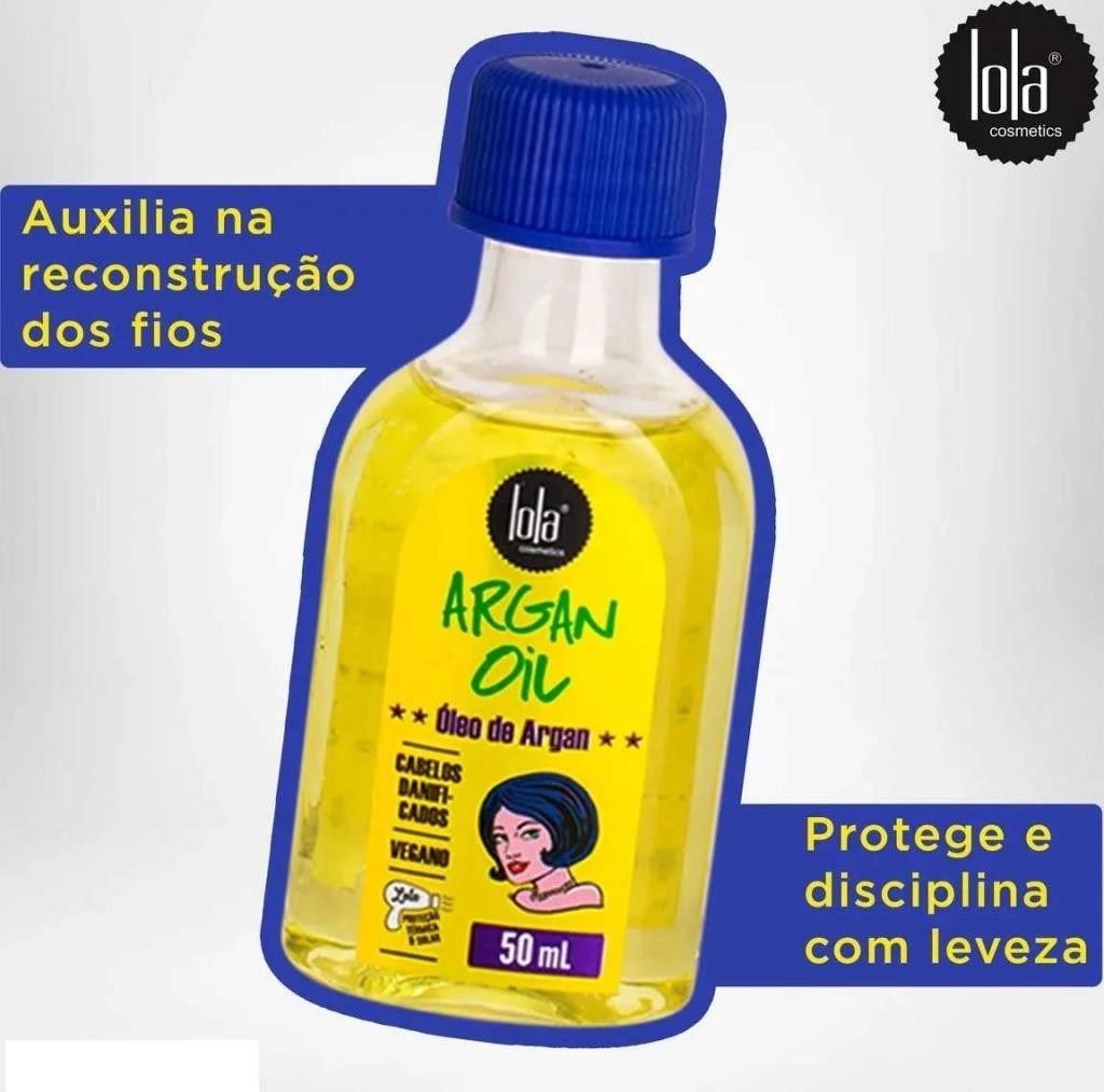 OLEO CAPILAR ARGAN OIL 50ML LOLA COSMETICS - UNI