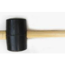 MARTELO BORRACHA 60 MM PRETO - UNI