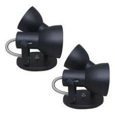 ARANDELA  BOCAO DUPLO  PRETO SPORTS 2X27E - UNI