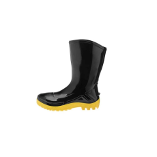 BOTA PVC MARLUVAS PRETA SOLADO AMARELA VULCAFLEX - UNI