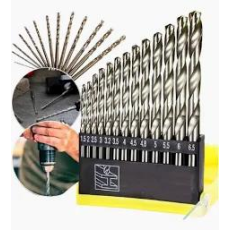 JOGO COMPLETO 13 BROCAS FURA ACO INOX COBRE FERRO ALUMINIO - UNI