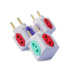 ADAPTADOR DE TOMADA DE CUBO 4 ENTRADAS 10A A 20 - UNI