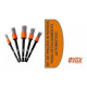 EVOX KIT DE PINCEIS DE DETALHAMENTOS AUTO PARTES INTERNAS 5 UN